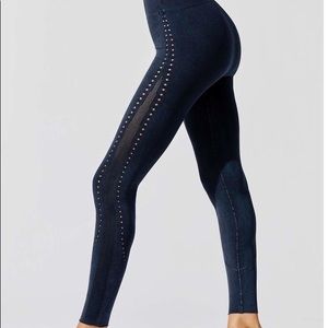 NWT Carbon38 Navy Mesh Leggings